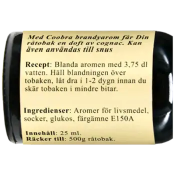 Coobra Brandy Tobaksarom