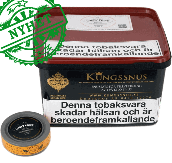 Lucky Price är en snussats från Kungssnus. En snussats för lägsta pris som endast beställas från Snusfabriken.com