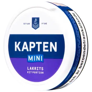 Kapten Lakrits Mini Vit Portion