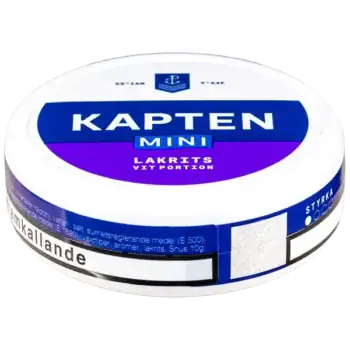 Kapten Lakrits Mini Vit Portion