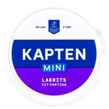 Kapten Lakrits Mini Vit Portion