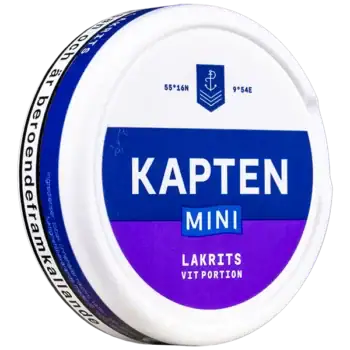 Kapten Lakrits Mini Vit Portion