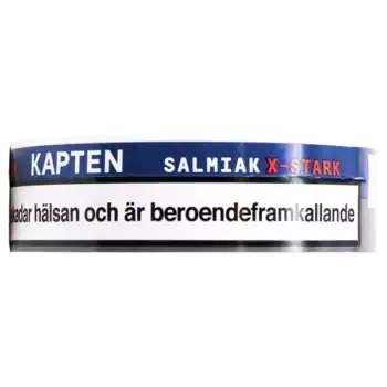 Kapten Salmiak X-Stark Vit Portion