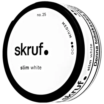 Skruf no. 25 Slim White Medium Portion