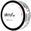 Skruf no. 26 Slim White Strong Portion Snus Snusdosa Portionssnus Skruv Småland Småländskt nummer tjugosex tjusex Stark Starkt Slimmade Prillor Vit Vit Portion