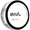 Skruf no. 26 Slim White Strong Portion Profil Portionssnus Vinkel