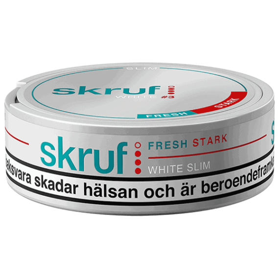 Skruf Fresh Stark Slim White Portionssnus