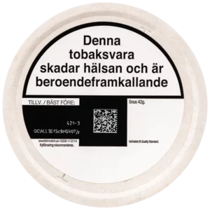 Grov Lössnus Baksida Undersida Bästföre Datum Varningstext