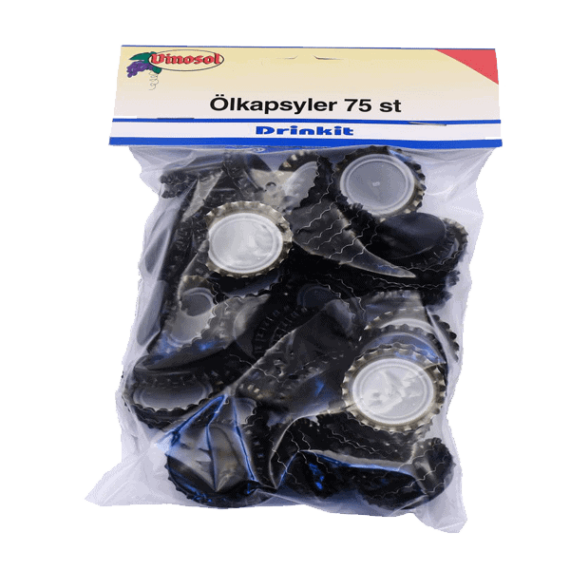 Ölkapsyl Svart 75-pack