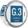 G.3 Slim White Dry Extra Strong Blue Mint