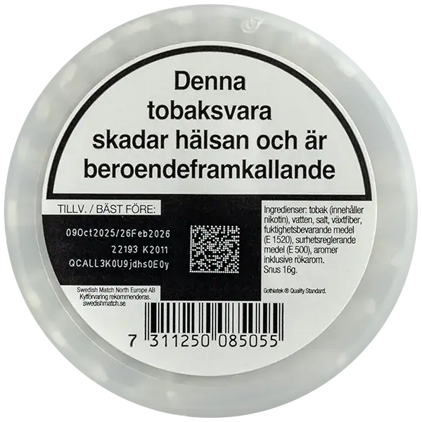 Göteborgs Rapé Slim Stark Vit Portion