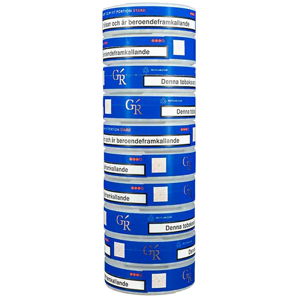 Göteborgs Rapé Slim Stark Vit Portion