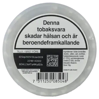 Göteborgs Rapé Slim Vit Portion