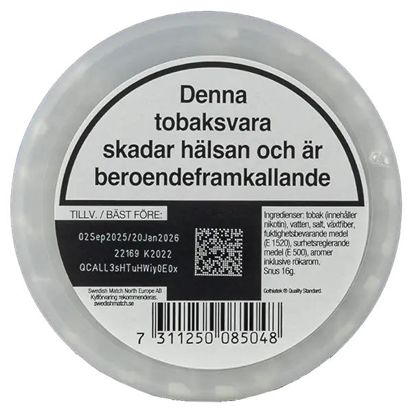 Göteborgs Rapé Slim Vit Portion