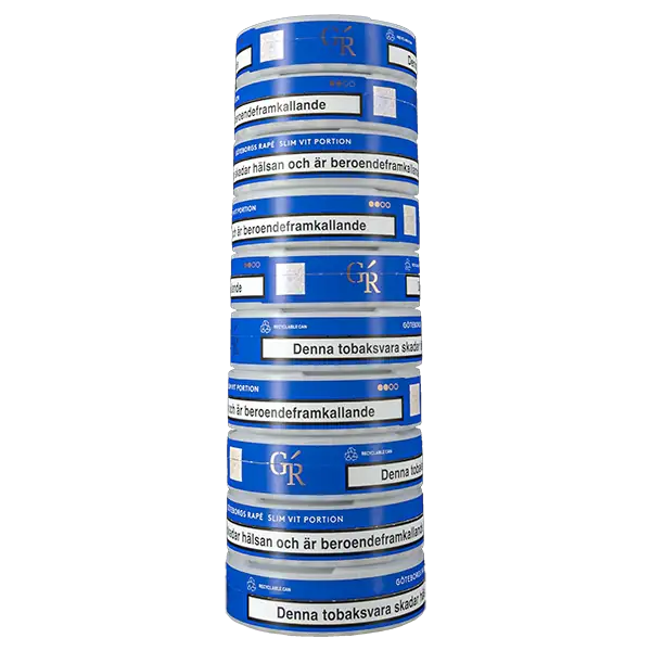 Göteborgs Rapé Slim Vit Portion