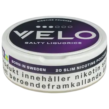 Velo Salty Liquorice 10 mg