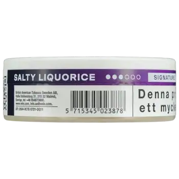 Velo Salty Liquorice 10 mg