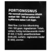 X-15 Portionssnus Innehåll Innehållsförteckning Innehållsdeklaration Instruktioner Manual