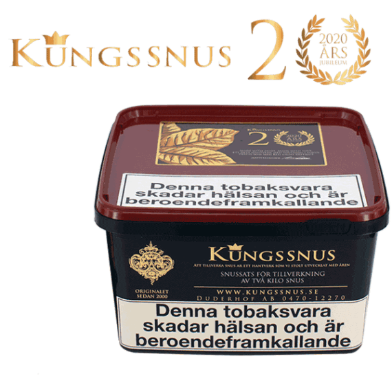 Kungssnus Jubileumssnus 2020 - Snussats, säljs exklusivt hos oss på Snusfabriken.