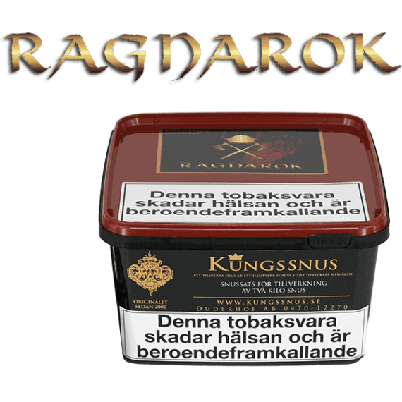 Snussatsen Ragnarök från Kungssnus för snustillverkning av eget snus hemma. Enkelt, billigt och bra resultat.