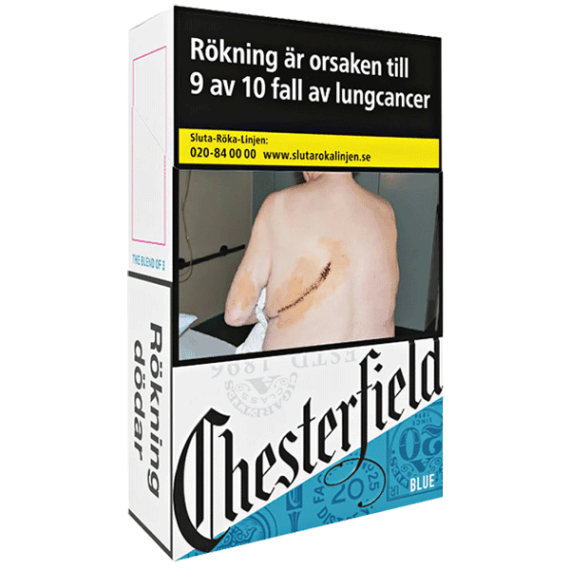 Chesterfield Blue 100's Cigaretter