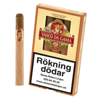 Vasco Da Gama No. 2 Claro 5-pack cigarrer