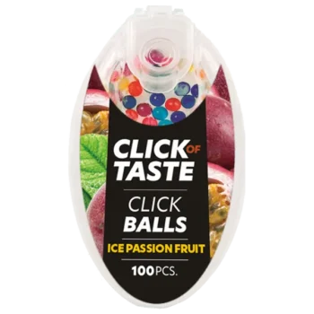 Click Of Taste - Ice Passion Fruit är en smaksättning av torra produkter med smak av passionsfrukt -Fraktfritt från Snusfabriken.com
