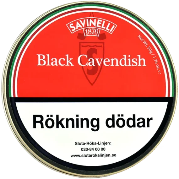 Savinelli Black Cavendish Piptobak