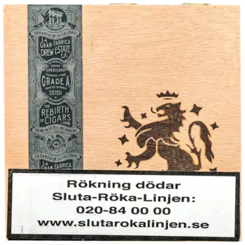 Drew Estate Liga Privada No. 9 Cigarrlådans lock