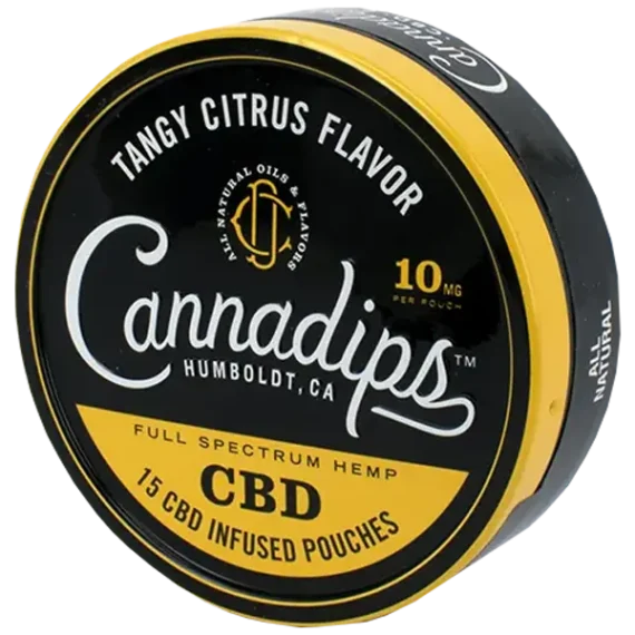 Cannadips Tangy Citrus Flavor CBD Portion. Köp fraktfritt från Snusfabriken.com