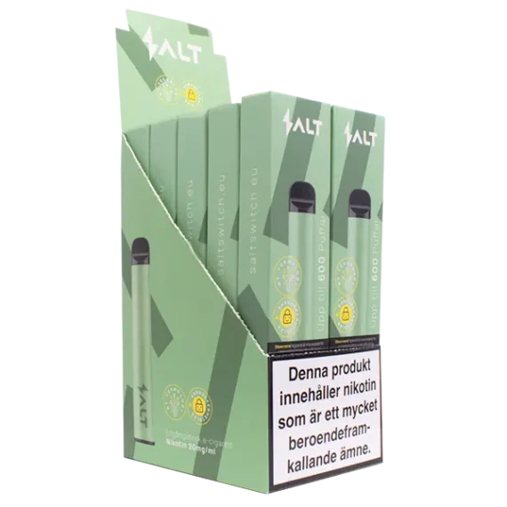 SALT Lush Ice 20 mg är en engångs vape med nikotin. En vape räcker till 600 stycken puffar. Kolla in vårt utbud av SALT för att upptäcka andra av deras härliga smaker.