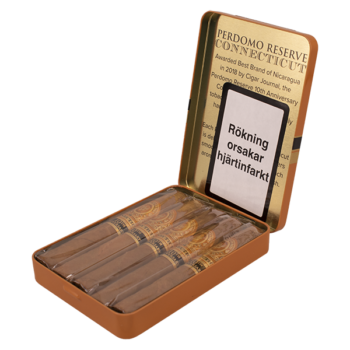 Perdomo 10Y Anniversary Puritos Connecticut Tin 5-pack Cigarrer