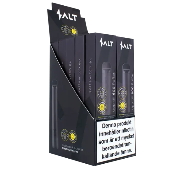 SALT Pure Tobacco 20 mg är en engångs vape med nikotin. En vape räcker till 600 stycken puffar. Kolla in vårt utbud av SALT för att upptäcka andra av deras härliga smaker.