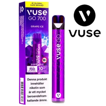 Vuse Go 700 Grape Ice 10 mg prodfil