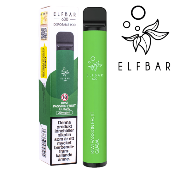 Elf Bar 600 Kiwi Passion Fruit Guava 20 mg