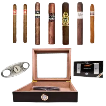 Humidor Startset med sju stycken cigarrer
