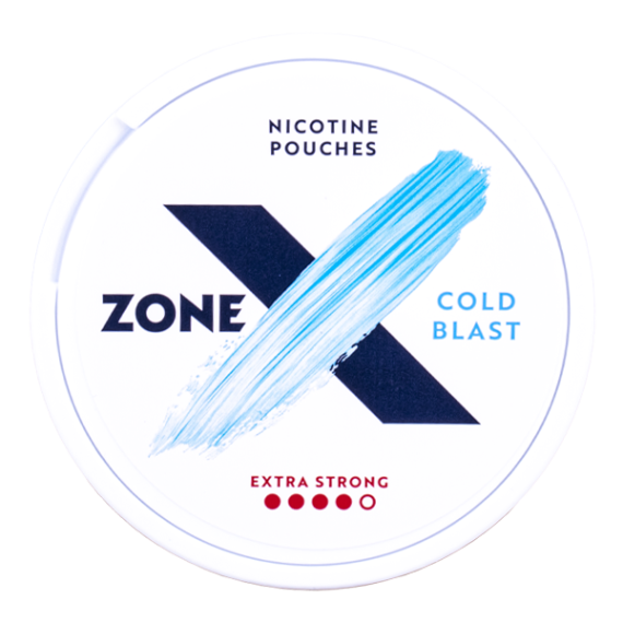 ZONE X Cold Blast Extra Strong All White Slim Portion