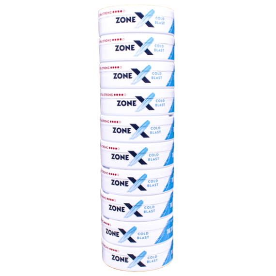 ZONE X Cold Blast Extra Strong All White Slim Portion Stock