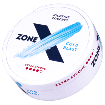 ZONE X Cold Blast Extra Strong All White Slim Portion