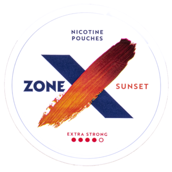 ZONE X Sunset Extra Strong All White Slim Portion Framsida