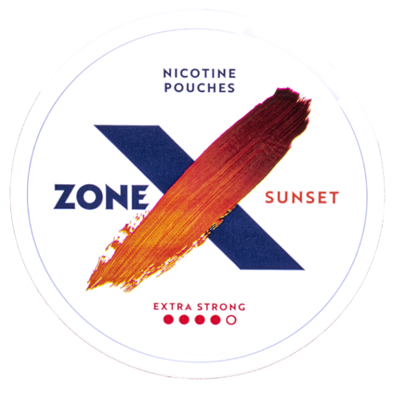 ZONE X Sunset Extra Strong All White Slim Portion Framsida