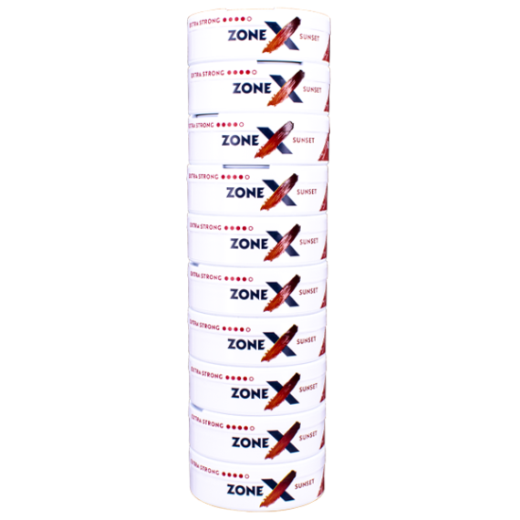 ZONE X Sunset Extra Strong All White Slim Portion Stock