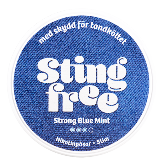 Stingfree Strong Blue Mint All White Slim Portion Framsida