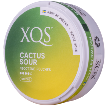 XQS Cactus Sour Strong Slim All White 20 mg Portion Portionssnus Profil