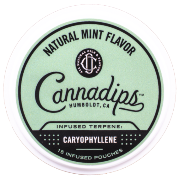 Cannadips Caryophyllene Natural Mint Tobaksfri Portion