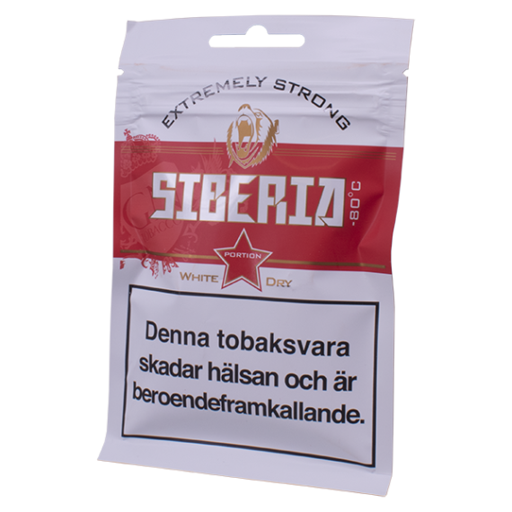 Siberia White Dry Portionssnus Softpack