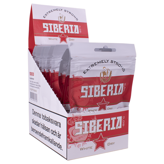 Siberia White Dry Portionssnus Softpack