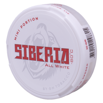Siberia All White Mini Portion 33 mg/g nikotin