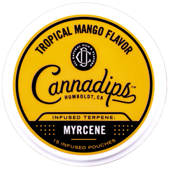 Cannadips Tropical Mango Myrcene Terpene Tobaksfri Portion