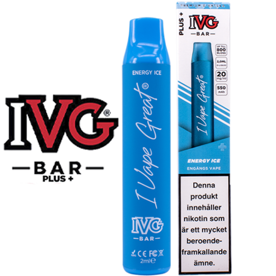 IVG BAR Plus+ Energy Ice 20 mg